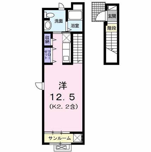 グリュックラオムの間取り