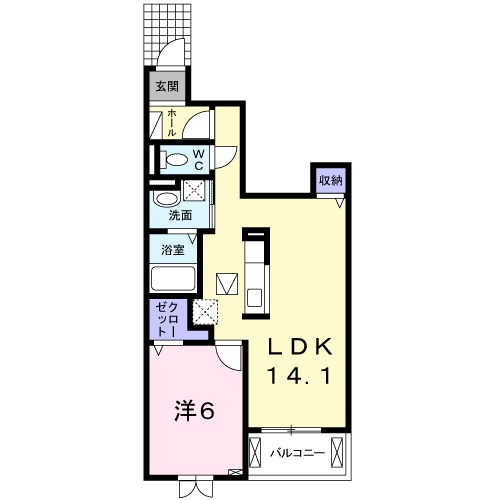 曽屋の完工年月(2018年3月)築の賃貸アパートの間取り