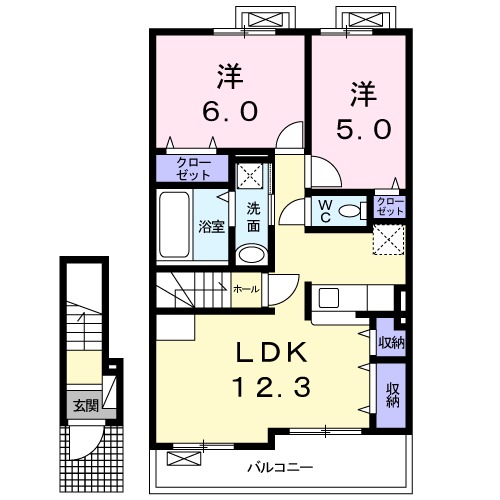 ラルーチェ・アイの間取り