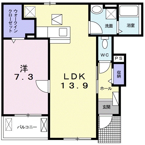 ニシルラッキーキャットの間取り