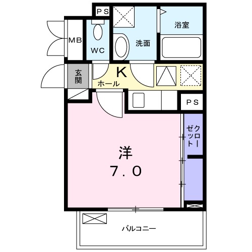 ゾンネンブルーメ エムの間取り