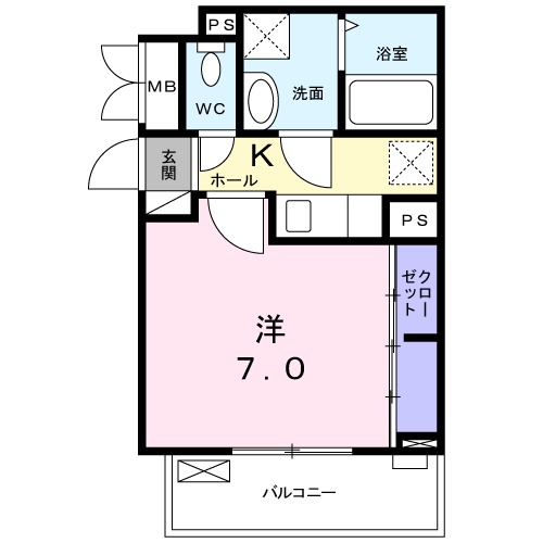 ゾンネンブルーメ エムの間取り