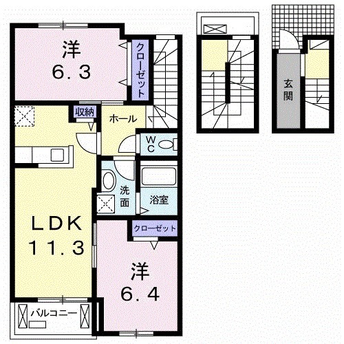 グランヴェールの間取り