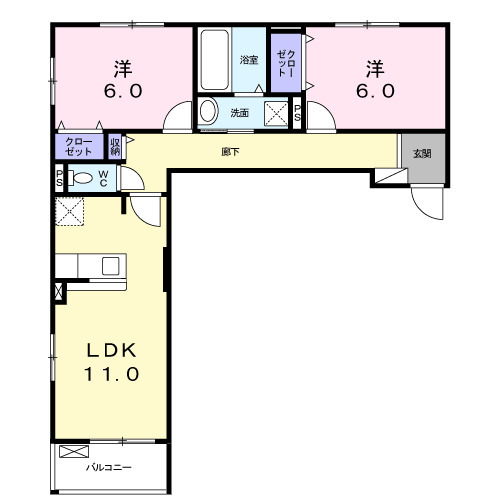 フレアードルの間取り