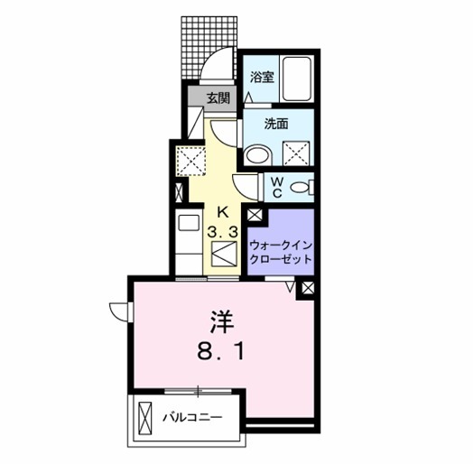 シャイニー高塚Bの間取り