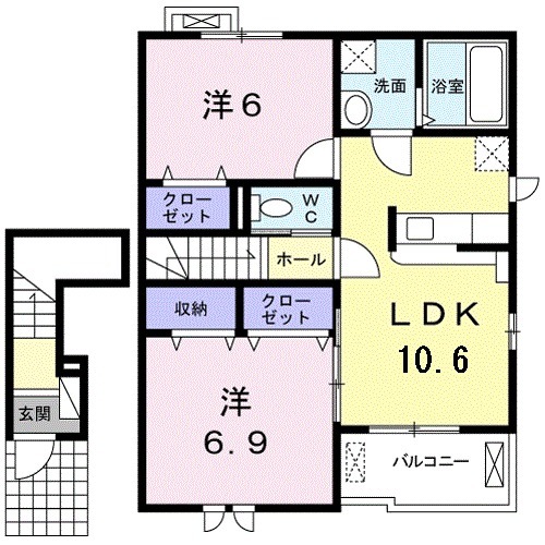 プルメリアの間取り