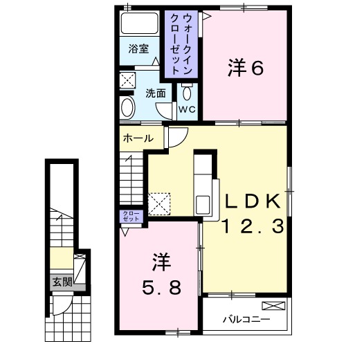 コンフォルターブル鹿嶋Ⅰの間取り