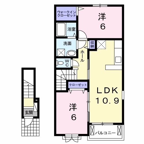 メゾン ソレイユⅡの間取り