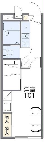 レオパレスクレールニトナの間取り