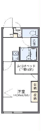 レオパレスSAKATAの間取り