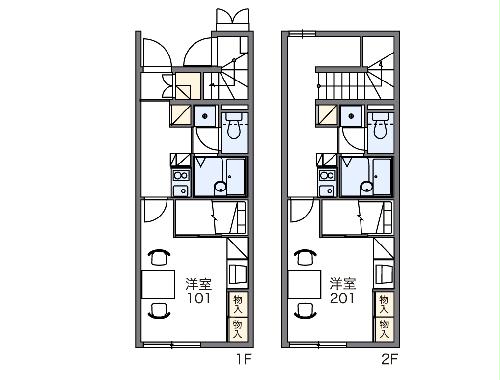 レオパレスRURIAの間取り