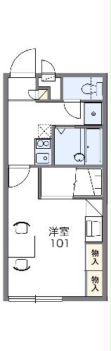 レオパレスプチ・フルールⅡの間取り