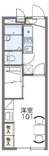 レオパレスカロ カーサ ミヤの間取り