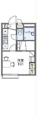 レオパレスアンティークの間取り