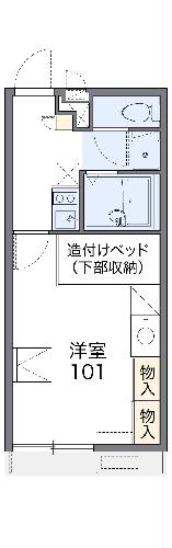 レオパレス蓬莱館の間取り