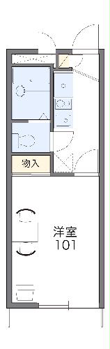 レオパレスエクセル原宿の間取り