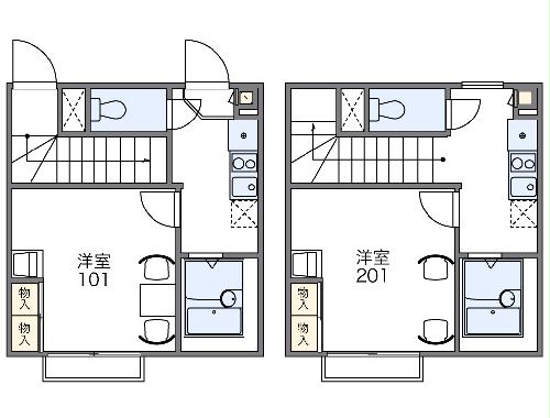 レオパレスウェルスプリングの間取り