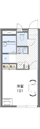 レオパレスカルーナの間取り