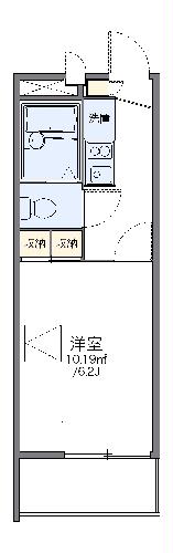 レオパレスホワイトプラムの間取り