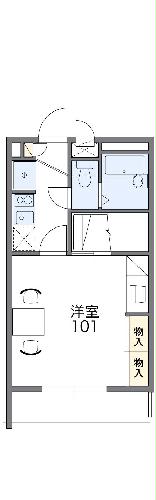 レオパレスクレスト川越の間取り