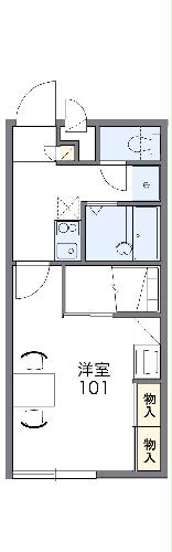 レオパレス第5ひかりハイツの間取り