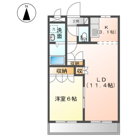イーストサイドハイツの間取り
