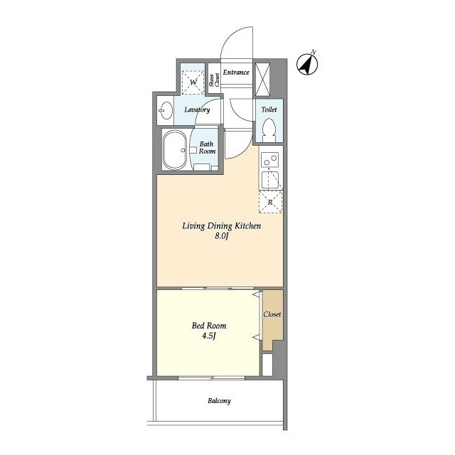 La Perla岩本町の間取り