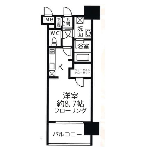 パークリュクス大手門monoの間取り