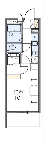 105号室の間取り