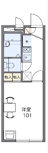 レオパレスまつど雅の間取り