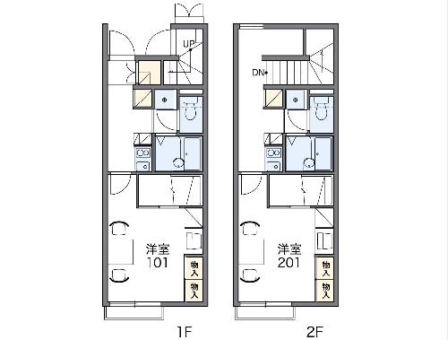 レオパレスブランドミールⅢ・202号室の間取り