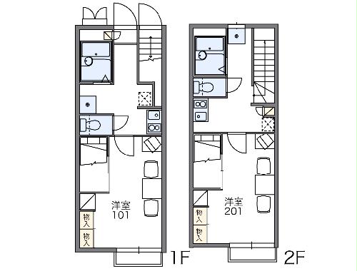 レオパレス楓の間取り