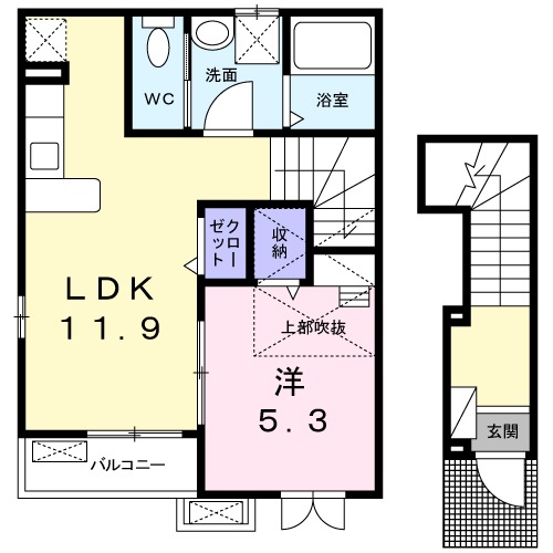 マイネ エアホールングの間取り
