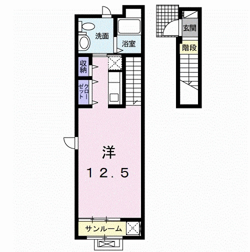 カーサ フィオーレの間取り