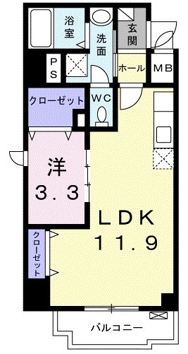アールメゾン道頓堀の間取り