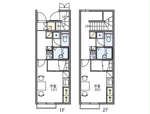 レオパレス丹荘の間取り