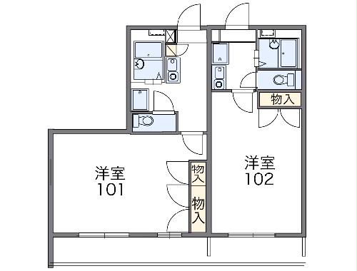 レオパレスアンフィニの間取り