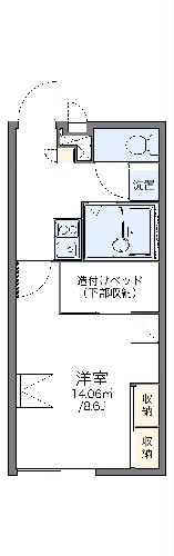 レオパレスポワールみゆきⅠの間取り