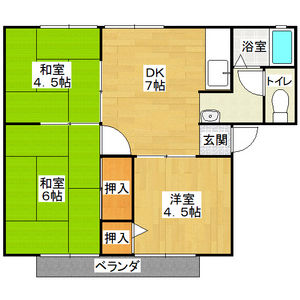 サンシティ栗ノ木A棟の間取り
