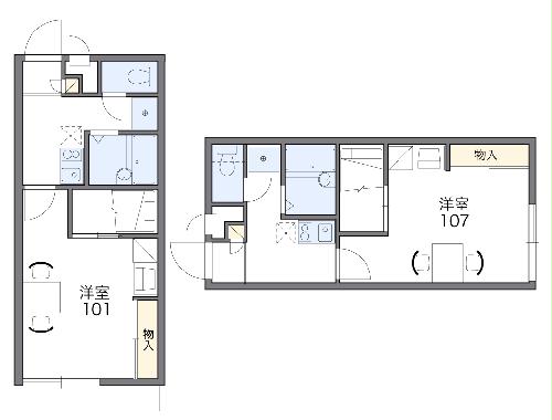 レオパレス永田の間取り
