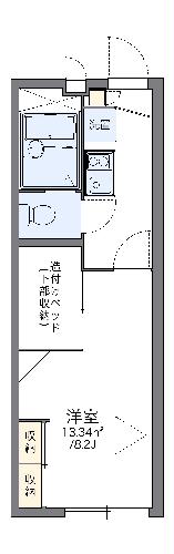 レオパレスリベールSKⅡの間取り