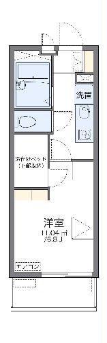 レオパレス雅の間取り