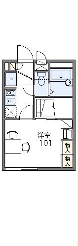 レオパレス鶴田の間取り