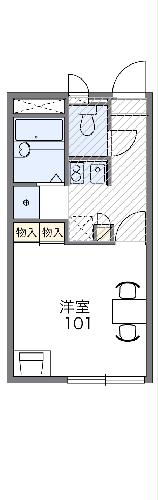 レオパレスシーサイド牧の鼻の間取り