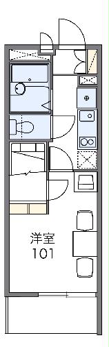 レオパレス和白駅前の間取り