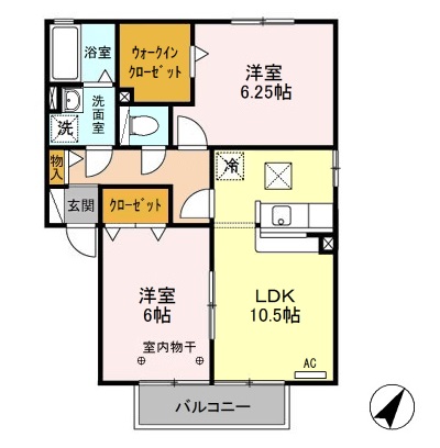 グランサリックス Bの間取り