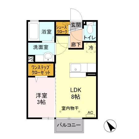 トリニティ Bの間取り