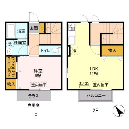 メゾン・ド・サンセール10番館・11番館 11番館の間取り