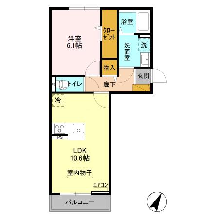 ライフマンションA・B Bの間取り