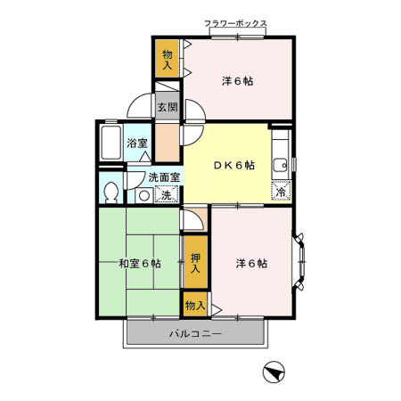 ロイヤルハイム高砂の間取り